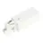 3 phase end feed earth right - White